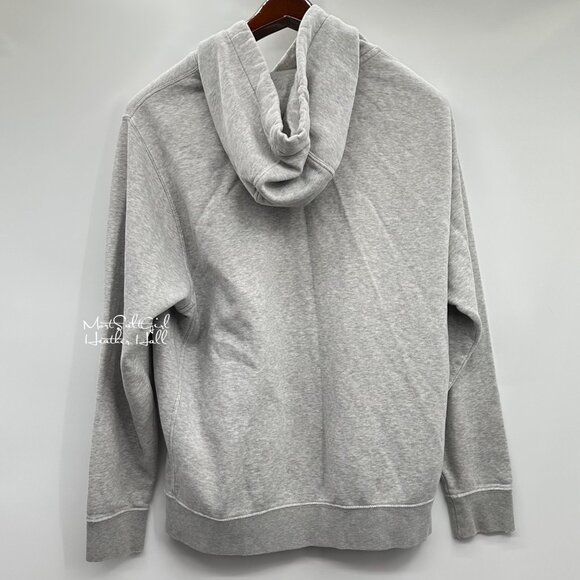 Nike "Just Do It" Heather Gray Hoodie Sweatshirt Size Large - Picture 3 of 4